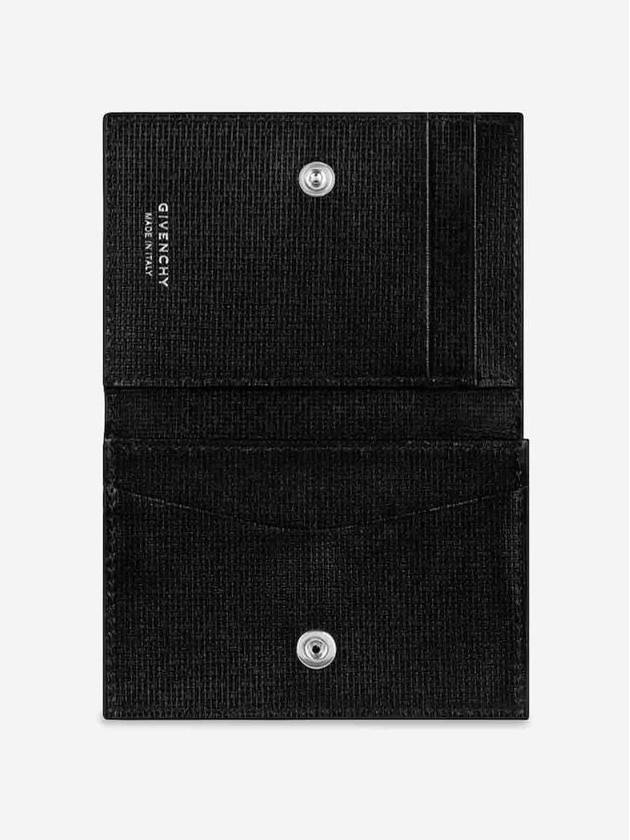 4G Classic Grain Calfskin Half Wallet Black - GIVENCHY - BALAAN 4