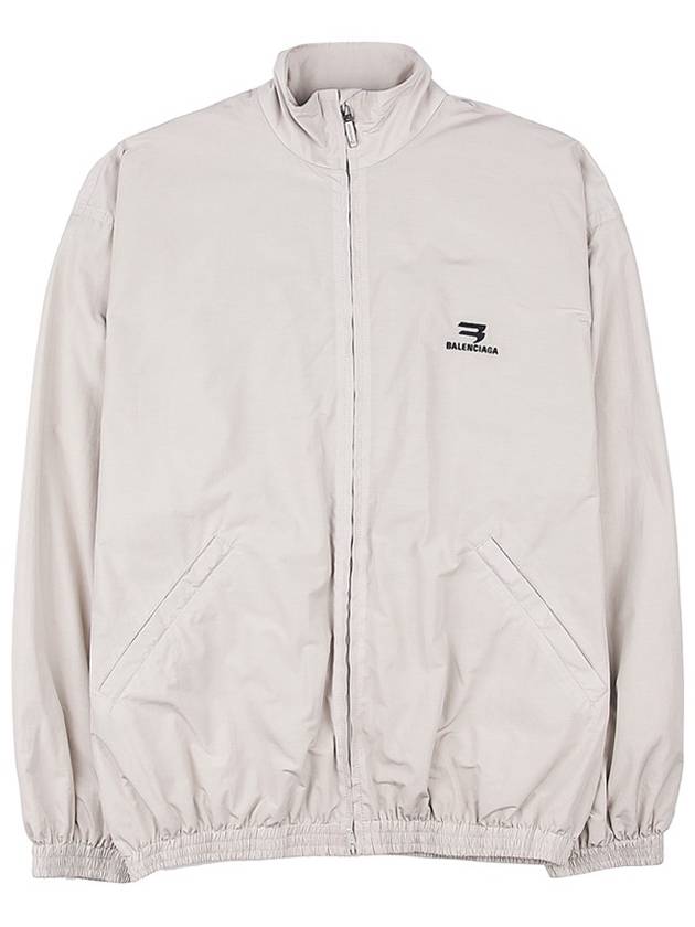 Logo Technical Track Jacket Beige - BALENCIAGA - BALAAN 4