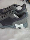 Bouncing Graphic Mesh Suede Low Top Sneakers Gris Brume - HERMES - BALAAN 4