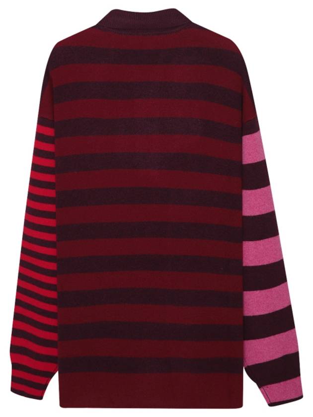 Lirio Wool Polo Knit Top Burgundy - ISABEL MARANT - BALAAN 3