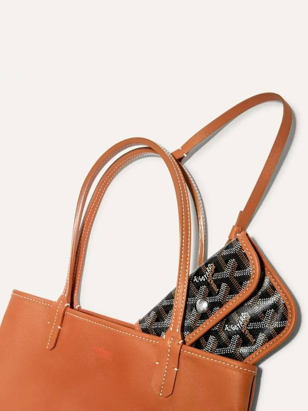 Mini Anjou Black Tan Tote Bag - GOYARD - BALAAN 3