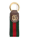 Ophidia Keychain Green And Red Web Stripe - GUCCI - BALAAN 3