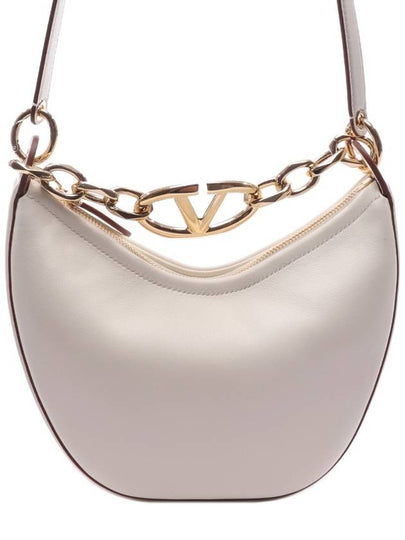 V Logo Moon Small Tote Bag Ivory - VALENTINO - BALAAN 2