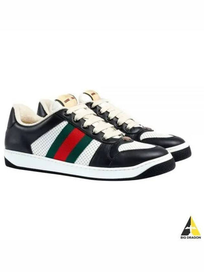 Men's Screener Low Top Sneakers Black - GUCCI - BALAAN 2