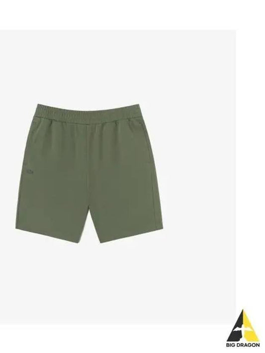 Men s Basic Sweat Shorts Khaki - LACOSTE - BALAAN 1