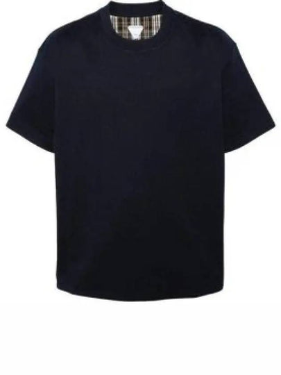 Reversible Cotton Short Sleeve T-Shirt Navy - BOTTEGA VENETA - BALAAN 2