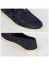 Triangle Logo Suede Loafers Navy - PRADA - BALAAN 6