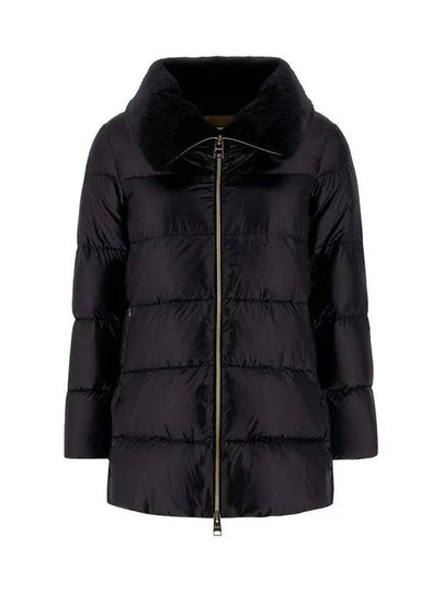 quilted fur padded jacket black PI001944D 12017Z 9300 - HERNO - BALAAN 2