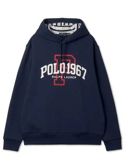 logo fleece hoodie navy - POLO RALPH LAUREN - BALAAN 2