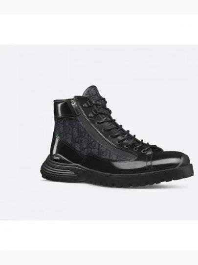 Combat Oblique Ankle Boots Black - DIOR - BALAAN 2