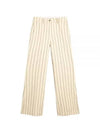 Women's Jacquard Motif Cotton Wide Pants Cream - GOLDEN GOOSE - BALAAN 2