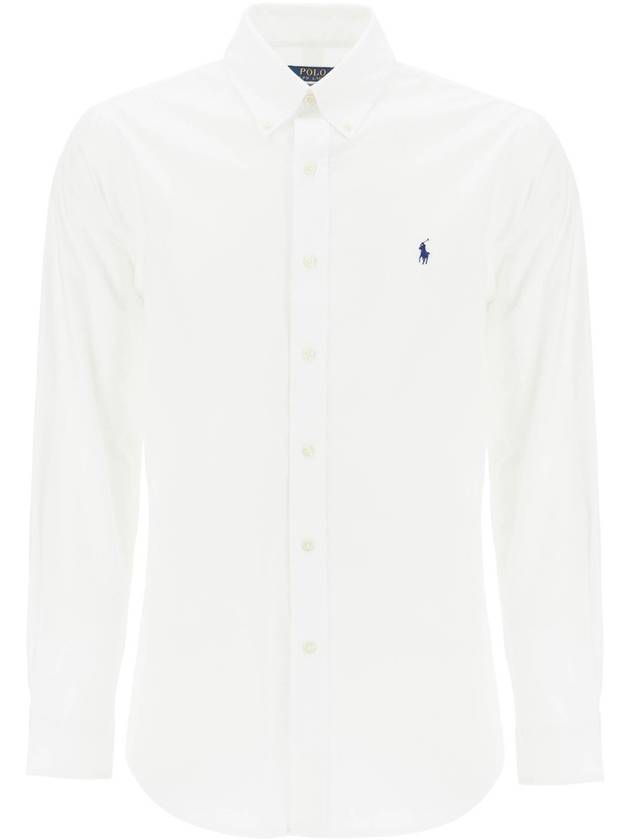 Polo Pony Embroidered Poplin Shirt 710928255 - POLO RALPH LAUREN - BALAAN 2