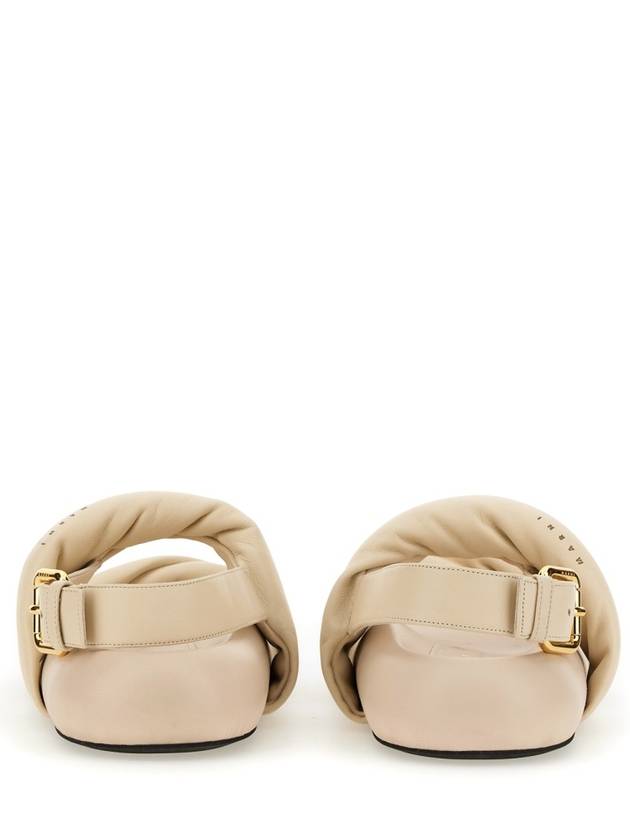 twist detail leather sandals SAMS019603P5443 - MARNI - BALAAN 5