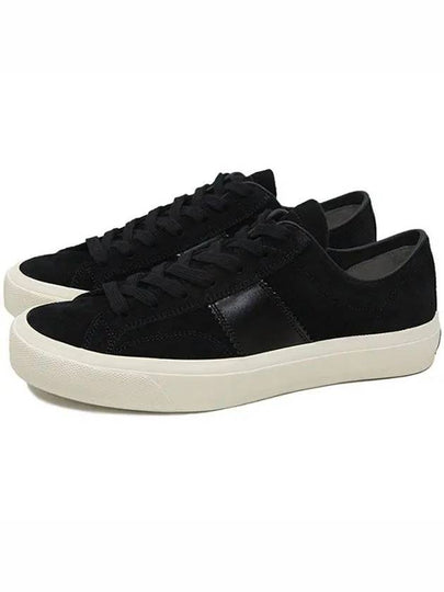 Men's Cambridge Suede Low Top Sneakers Black - TOM FORD - BALAAN 2