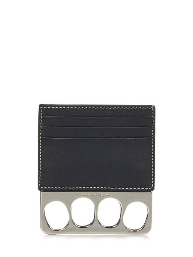 The Grip Card Wallet Black - ALEXANDER MCQUEEN - BALAAN 1