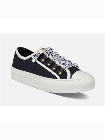 Walk'N' Low Top Sneakers Canvas Black - DIOR - BALAAN 2