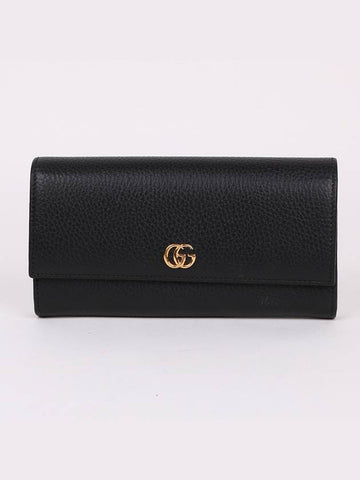 GG Gold Marmont Flap Women s Long Wallet 456116 - GUCCI - BALAAN 1