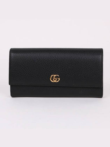 GG Gold Marmont Flap Women s Long Wallet 456116 - GUCCI - BALAAN 1