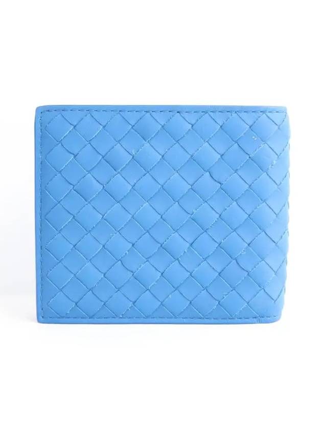 Intrecciato Half Wallet Blue - BOTTEGA VENETA - BALAAN 3