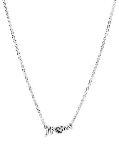 Mum Pave Collier Necklace Silver - PANDORA - BALAAN 2