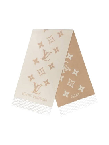 Reykjavik Monogram Cashmere Scarf Light Beige - LOUIS VUITTON - BALAAN 1