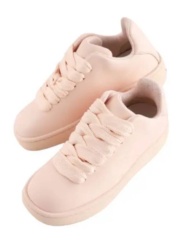 leather box sneakers women - BURBERRY - BALAAN 1