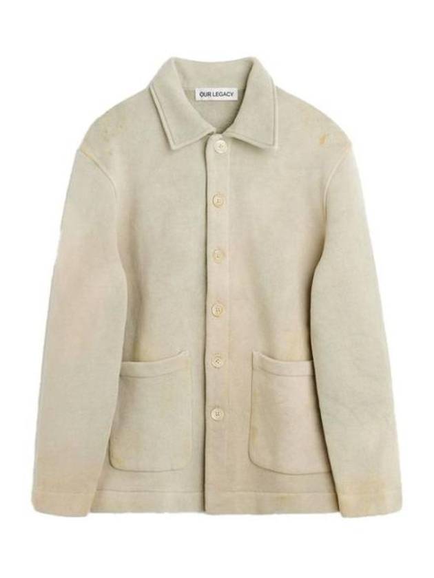 Shelter Attic Wash Fleece Cardigan Cream - OUR LEGACY - BALAAN 2