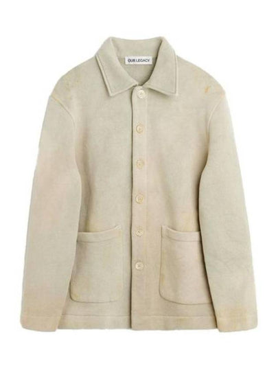 Shelter Attic Wash Fleece Cardigan Cream - OUR LEGACY - BALAAN 2