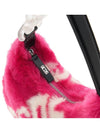 Women’s Fur Shoulder Bag Pink - GCDS - BALAAN 10