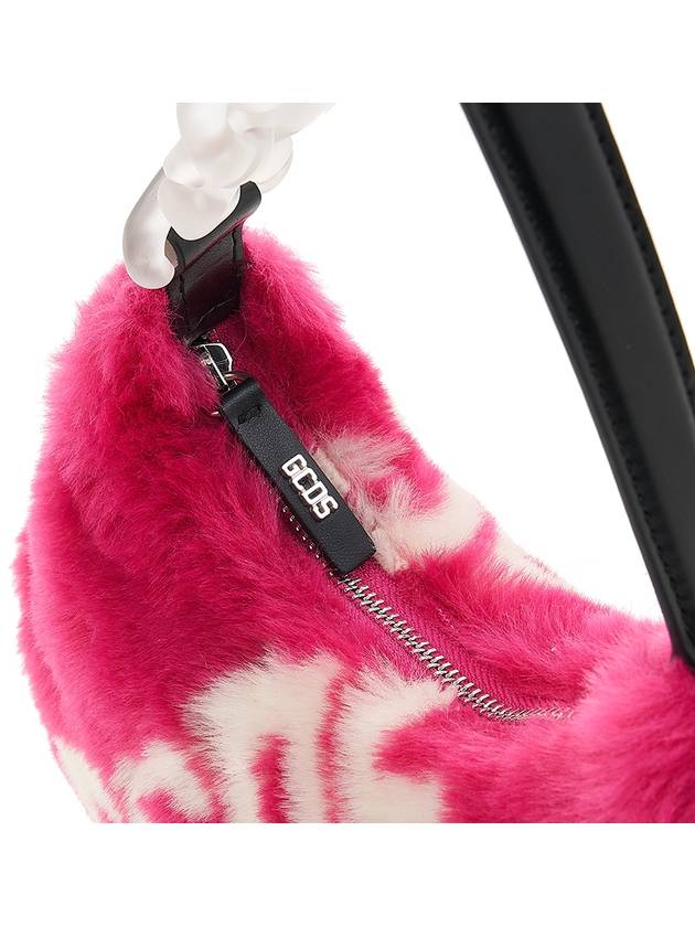 Women’s Fur Shoulder Bag Pink - GCDS - BALAAN 10