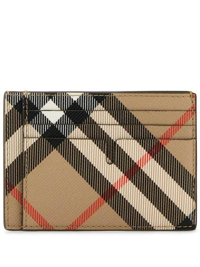 Check Card Wallet Beige - BURBERRY - BALAAN 2