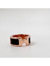 Olymp Ring Small Rose Gold S Size Noir H500058FD - HERMES - BALAAN 2