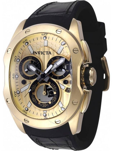 Invicta Lupah Revolution 2.0 Chronograph Quartz Gold Dial Men's Watch 45442 - INVICTA - BALAAN 1