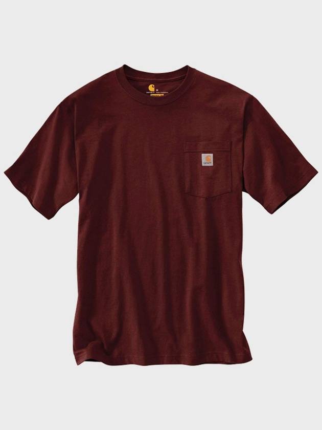 Pocket Short Sleeve Tee Port K87 PRT - CARHARTT - BALAAN 4