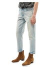 Men's Carrot Fit Denim Jeans Light Blue - SAINT LAURENT - BALAAN 3