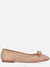 Quilted Cannage Calfskin Ballerina Flat Pink - DIOR - BALAAN 3