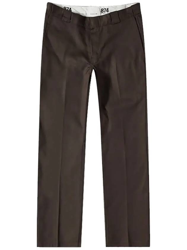 874 Twill Work Pants Original Dark Brown DB - DICKIES - BALAAN 3