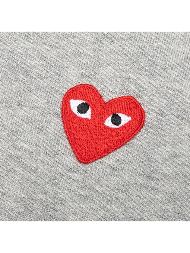 Women's Red Heart Hood Zip Up Gray AZ T167 051 1 P1T167 - COMME DES GARCONS PLAY - BALAAN 6