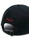 Embroidered Pony Ball Cap Black - POLO RALPH LAUREN - BALAAN 3