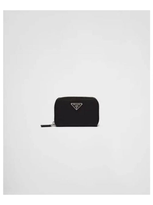 Triangle Logo Saffiano Leather Card Wallet Black - PRADA - BALAAN 2