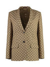 Interlocking G Jacket Beige Ebony - GUCCI - BALAAN 1