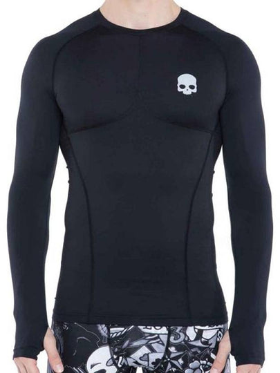 Second Skin Mesh Long Sleeve T-Shirt Black - HYDROGEN - BALAAN 2