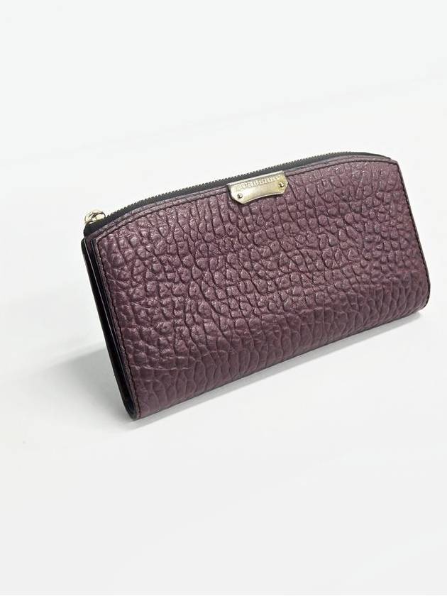 Burberry Dusky Mauve Grain Continental Long Wallet - BURBERRY - BALAAN 3