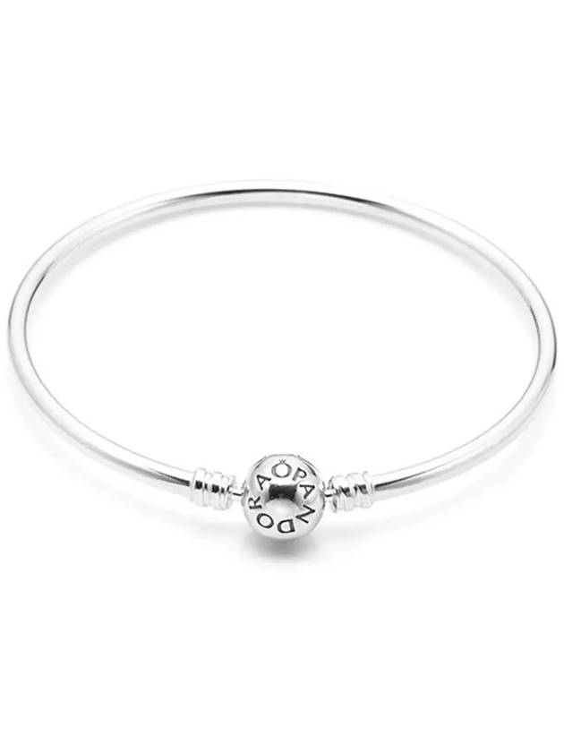 Women's Moments Charm Bangle Bracelet Silver - PANDORA - BALAAN 5