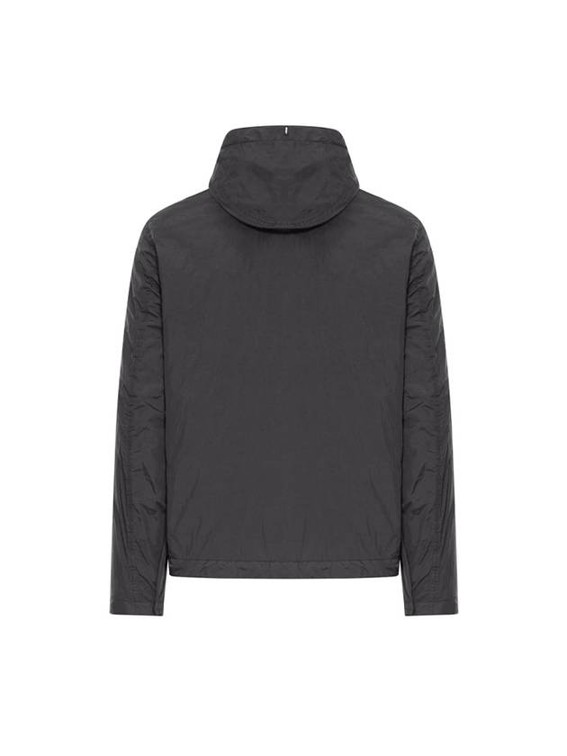 4100092 Crinkle Reps R-NY Wind Resistant Anti Drop Hooded Jacket Grey - STONE ISLAND - BALAAN 3