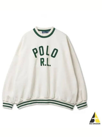 W logo fleece sweatshirt white - POLO RALPH LAUREN - BALAAN 1