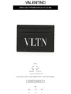 VLTN Logo Print Card Wallet Black - VALENTINO - BALAAN 3