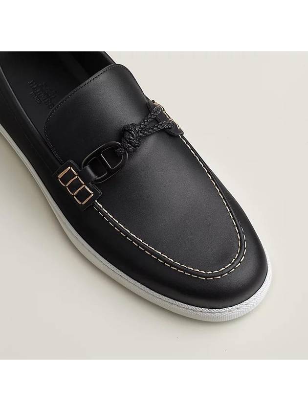 Ignacio Driving Loafers Black - HERMES - BALAAN 3