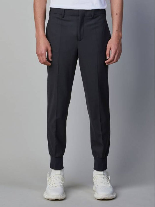 slim low rise rib cuff trousers track pants black - NEIL BARRETT - BALAAN 2