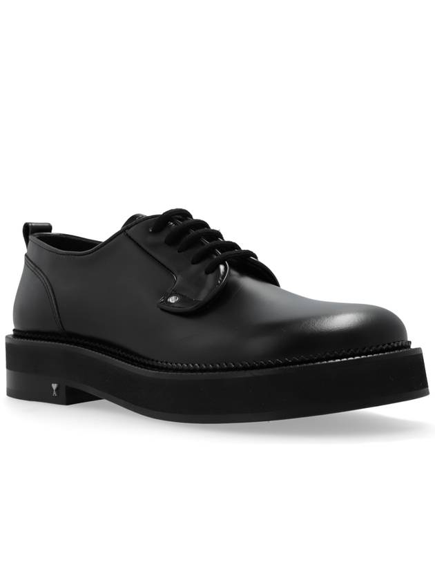 Ami Alexandre Mattiussi Leather Shoes, Men's, Black - AMI - BALAAN 4